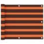 Balcony awning orange and brown oxford fabric 75x300 cm by vidaXL, Umbrellas - Ref: Foro24-134924, Price: 19,55 €, Discount: %