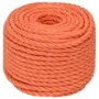 Orange 16 mm 50 m polypropylene work rope by , Ropes and metal cords - Ref: Foro24-152948, Price: 38,74 €, Discount: %