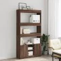 Tall engineered wood sideboard in brown oak 92x33x180 cm by , Bookcases and shelves - Ref: Foro24-3309624, Price: 159,44 €, D...