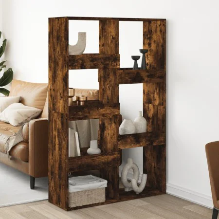 Room divider in smoked oak wood 100x33x155.5 cm by , Bookcases and shelves - Ref: Foro24-3309568, Price: 132,69 €, Discount: %