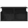 Engineered wood black wall shelf 60x20x30 cm by , Shelves and shelves - Ref: Foro24-854824, Price: 37,12 €, Discount: %