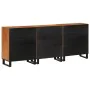 Sideboard 3 pieces solid acacia wood 60x34x75 cm by , Sideboards - Ref: Foro24-3217081, Price: 395,39 €, Discount: %