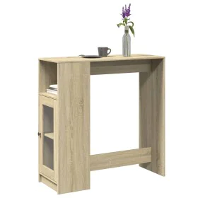 Hoher Bartisch mit Eichenholzregalen Sonoma 101x40x103,5 cm von , Küchen- und Esstische - Ref: Foro24-854366, Preis: 84,86 €,...