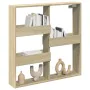 Engineered wood wall cabinet in Sonoma oak, 80x15x80 cm. by , Shelves and shelves - Ref: Foro24-854546, Price: 44,81 €, Disco...