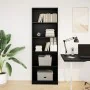 Engineered wood black shelf 60x24x176 cm by , Bookcases and shelves - Ref: Foro24-857822, Price: 74,27 €, Discount: %