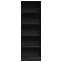 Engineered wood black shelf 60x24x176 cm by , Bookcases and shelves - Ref: Foro24-857822, Price: 74,27 €, Discount: %