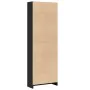 Engineered wood black shelf 60x24x176 cm by , Bookcases and shelves - Ref: Foro24-857822, Price: 74,27 €, Discount: %