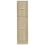 Engineered wood medicine cabinet in Sonoma oak, 30x41x118 cm. by , Lockers and storage cabinets - Ref: Foro24-855162, Price: ...