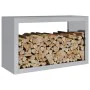 Holzregal aus verzinktem Stahl 100x40x60 cm von , Brennholztaschen und -halter - Ref: Foro24-850987, Preis: 91,46 €, Rabatt: %