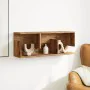 Wall-mounted furniture made of aged engineered wood, 80x20x30 cm. by , Shelves and shelves - Ref: Foro24-854839, Price: 41,54...