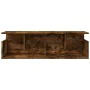 Engineered smoked oak wood wall cabinet 100x20x30 cm by , Shelves and shelves - Ref: Foro24-854845, Price: 48,29 €, Discount: %