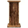 Pedestal expositor con almacenaje madera envejecida 31x30x60 cm de , Soportes para macetas - Ref: Foro24-854623, Precio: 49,1...