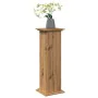 Display pedestal with storage in artisan oak, 31x30x90 cm. by , Pot stands - Ref: Foro24-854615, Price: 61,73 €, Discount: %