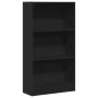 Engineered wood black shelf 60x24x109 cm by , Bookcases and shelves - Ref: Foro24-857804, Price: 52,60 €, Discount: %