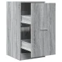 Medicine cabinet made of gray Sonoma wood engineering, measuring 40x41x77.5 cm. by , Lockers and storage cabinets - Ref: Foro...