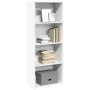 Weißes Regal aus Holzwerkstoff 60x30x152 cm von , Bücherregale und Regale - Ref: Foro24-857908, Preis: 73,24 €, Rabatt: %