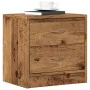 Aged engineered wood bedside table 40x30x40 cm by , Nightstands - Ref: Foro24-855924, Price: 47,46 €, Discount: %