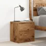 Aged engineered wood bedside table 40x30x40 cm by , Nightstands - Ref: Foro24-855924, Price: 47,46 €, Discount: %