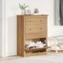 Panama shoe cabinet made of solid pine wood 80x35x105 cm by , Shoe racks and shoe organizers - Ref: Foro24-4016392, Price: 15...