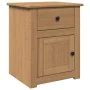 Panama solid pine wood bedside table 46x40x57 cm by , Nightstands - Ref: Foro24-4016383, Price: 70,89 €, Discount: %