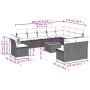 Garden sofa set 11 pieces and black synthetic rattan cushions by , Garden sets - Ref: Foro24-3260159, Price: 643,34 €, Discou...