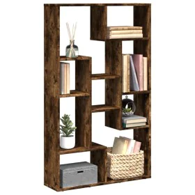 Engineered wood smoked oak bookshelf 72x20x120 cm by , Bookcases and shelves - Ref: Foro24-858160, Price: 69,07 €, Discount: %