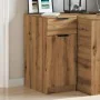 Engineered oak artisan bathroom cabinet 33x50x75 cm by , Lockers and storage cabinets - Ref: Foro24-856998, Price: 68,72 €, D...