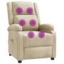 Cream-colored fabric massage chair by , Electric massage chairs - Ref: Foro24-340935, Price: 201,86 €, Discount: %