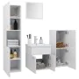 Badezimmerschrank-Set aus glänzend weißem Holzwerkstoff von , Badezimmermöbel - Ref: Foro24-3070907, Preis: 160,29 €, Rabatt: %