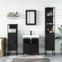 4-piece black plywood bathroom furniture set by , Bathroom furniture - Ref: Foro24-3214825, Price: 278,93 €, Discount: %