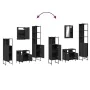 4-piece black plywood bathroom furniture set by , Bathroom furniture - Ref: Foro24-3214825, Price: 278,93 €, Discount: %