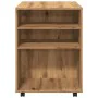 Engineered oak wood handmade rolling cabinet 60x53x72cm by , Lockers and storage cabinets - Ref: Foro24-856659, Price: 86,97 ...