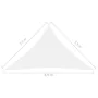 White Oxford cloth triangular sail awning 3.5x3.5x4.9 m by vidaXL, Umbrellas - Ref: Foro24-135285, Price: 31,27 €, Discount: %