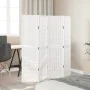 4-panel solid Paulownia wood room divider screen in white. by , Room dividers - Ref: Foro24-358785, Price: 101,36 €, Discount: %