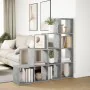 Divider bookcase 4 levels gray wood 131.5x29x131.5 cm by , Bookcases and shelves - Ref: Foro24-857970, Price: 98,93 €, Discou...