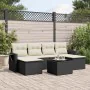 Garten-Essgruppe 7-teilig mit schwarzen Polstern aus synthetischem Rattan. von , Gartensets - Ref: Foro24-3252863, Preis: 448...