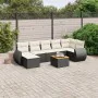 8-piece garden sofa set with black synthetic rattan cushions by , Garden sets - Ref: Foro24-3257442, Price: 493,18 €, Discoun...