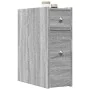 Narrow bathroom cabinet with wheels in Sonoma gray wood by , Lockers and storage cabinets - Ref: Foro24-855291, Price: 81,41 ...