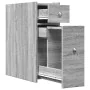 Narrow bathroom cabinet with wheels in Sonoma gray wood by , Lockers and storage cabinets - Ref: Foro24-855291, Price: 81,41 ...