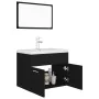 Juego de muebles de baño madera de ingeniería negro de , Muebles de baño - Ref: Foro24-3071316, Precio: 219,02 €, Descuento: %