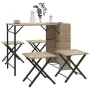 Faltbares 5-teiliges Garten-Esszimmer-Set aus beigem PE-Rattan von , Gartensets - Ref: Foro24-365947, Preis: 166,04 €, Rabatt: %