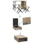 Faltbares 5-teiliges Garten-Esszimmer-Set aus beigem PE-Rattan von , Gartensets - Ref: Foro24-365947, Preis: 166,04 €, Rabatt: %