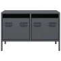 TV stand made of cold-rolled anthracite steel, measuring 68x39x43.5 cm. by , TV Furniture - Ref: Foro24-851234, Price: 137,99...