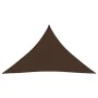 Brown Oxford fabric triangular sail awning 3.5x3.5x4.9 m by vidaXL, Umbrellas - Ref: Foro24-135835, Price: 31,01 €, Discount: %