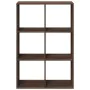 Wooden engineering brown oak divider bookcase 69.5x29x103.5cm by , Bookcases and shelves - Ref: Foro24-858018, Price: 71,81 €...