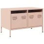 TV-Möbel aus kaltgewalztem Stahl in Rosa, 68x39x43,5 cm. von , TV-Möbel - Ref: Foro24-851233, Preis: 137,99 €, Rabatt: %