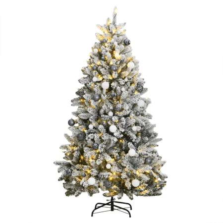 Künstlicher Weihnachtsbaum mit Scharnieren, 300 LED-Lichtern und 210 cm Kugeln. von , Weihnachtsbäume - Ref: Foro24-3210175, ...