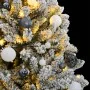 Künstlicher Weihnachtsbaum mit Scharnieren, 300 LED-Lichtern und 210 cm Kugeln. von , Weihnachtsbäume - Ref: Foro24-3210175, ...