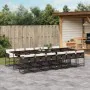 Garden furniture set 13 pieces and brown synthetic rattan cushions by , Garden sets - Ref: Foro24-3211305, Price: 880,58 €, D...