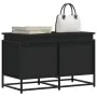 Storage box with black engineered wood lid 80x40x51.5 cm by , Storage baskets - Ref: Foro24-848799, Price: 84,24 €, Discount: %